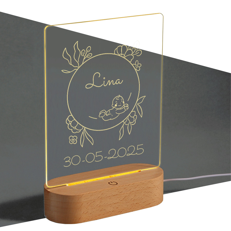 Graverad LED-lampa Graverad LED-lampa