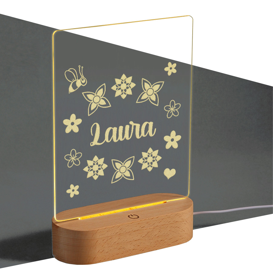 Graverad LED-lampa Graverad LED-lampa