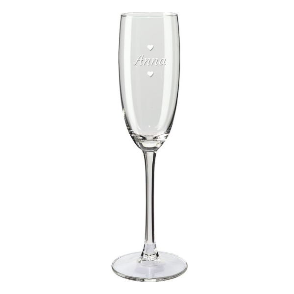 Graverade champagneglas med namn Graverade champagneglas med namn