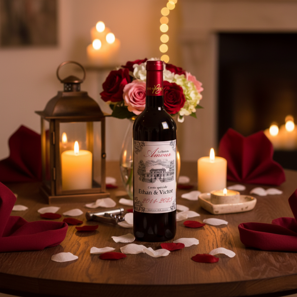 Personlig vinflaska Bastide Amour Personlig vinflaska Bastide Amour