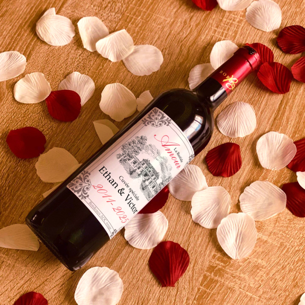Personlig vinflaska Bastide Amour Personlig vinflaska Bastide Amour