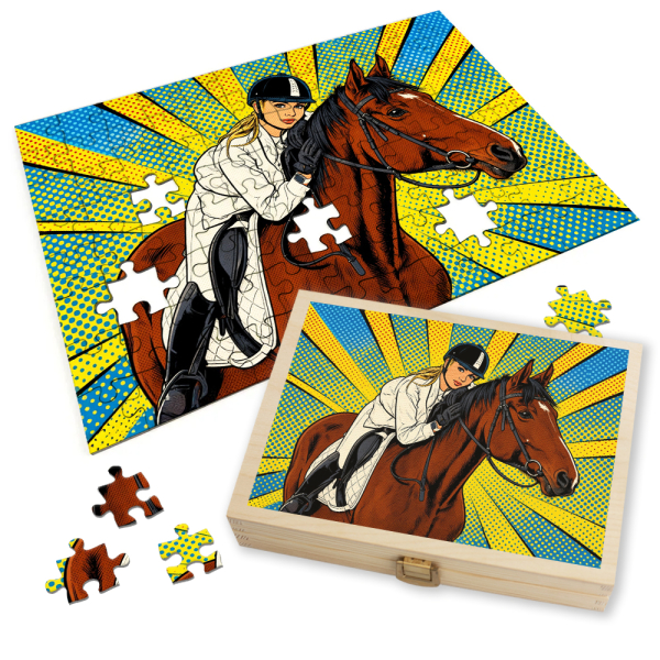 Fotopussel Pop Art Comics Roy Lichtenstein-stil Fotopussel Pop Art Comics Roy Lichtenstein-stil