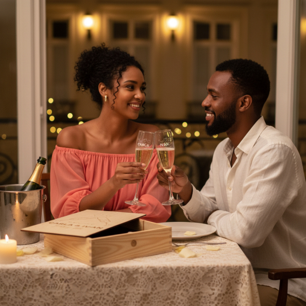 Cheers – Presentlåda med 2 champagneglas Cheers – Presentlåda med 2 champagneglas