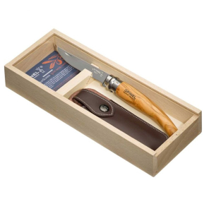 Graverad Opinel nr 10 Smal Olivträkniv presentlåda Graverad Opinel nr 10 Smal Olivträkniv presentlåda