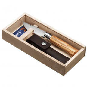 Graverad Opinel nr 8 Olivträkniv presentlåda Graverad Opinel nr 8 Olivträkniv presentlåda