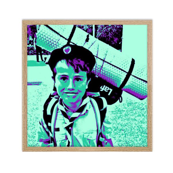 Inramad Pop Art-poster Inramad Pop Art-poster