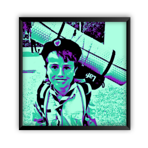 Inramad Pop Art-poster Inramad Pop Art-poster