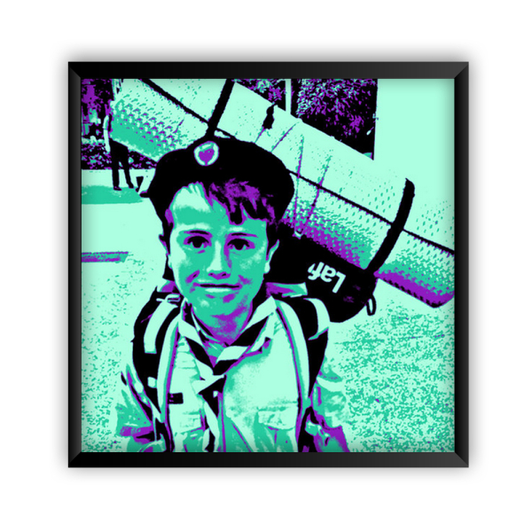 Inramad Pop Art-poster Inramad Pop Art-poster