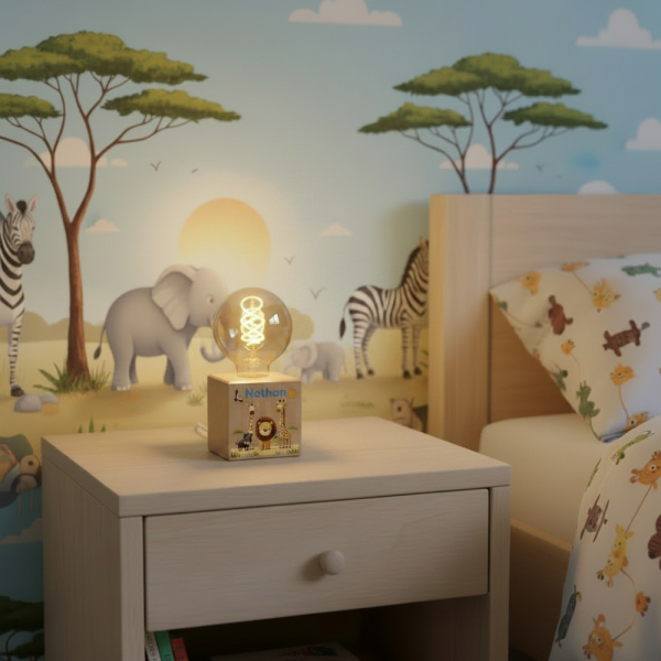 Filamentlampa med tryck safari Filamentlampa med tryck safari