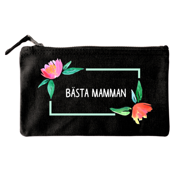 Liten bomullspåse – akvarellblommor Liten bomullspåse – akvarellblommor