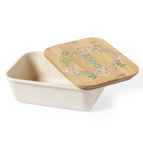 Personlig matlåda med blommönster Personlig matlåda med blommönster
