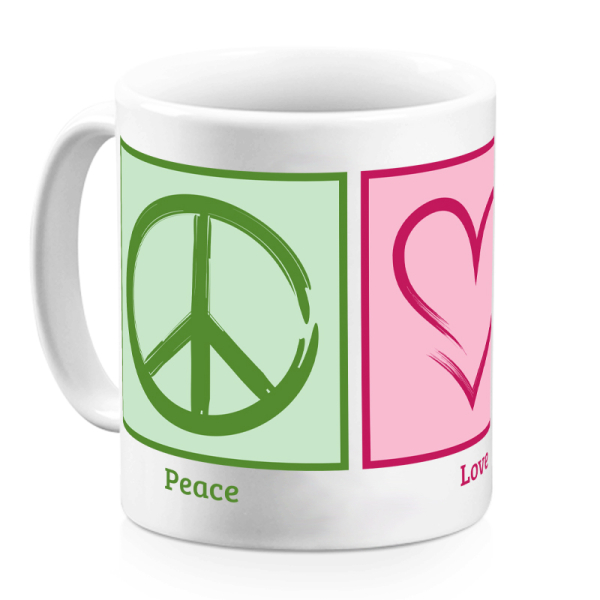 Mugg Peace & Love foto Mugg Peace & Love foto