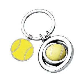 Nyckelring med graverad tennisboll Nyckelring med graverad tennisboll