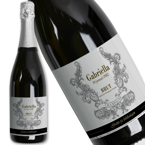 Personlig champagneflaska namn Personlig champagneflaska namn