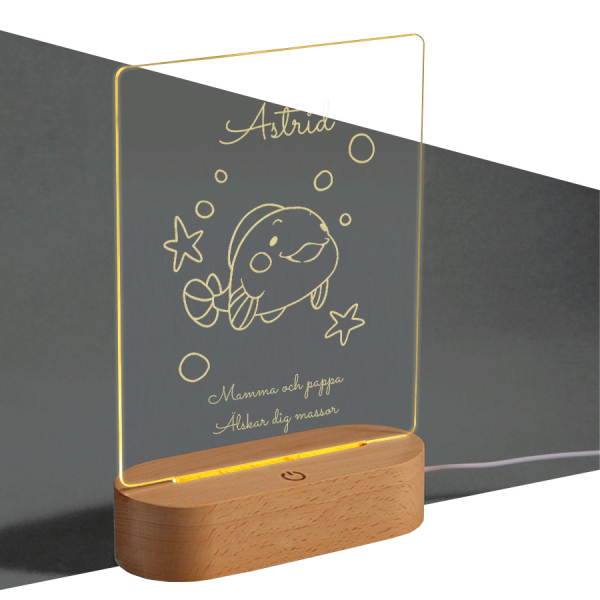 Personlig LED-lampa med djur Personlig LED-lampa med djur