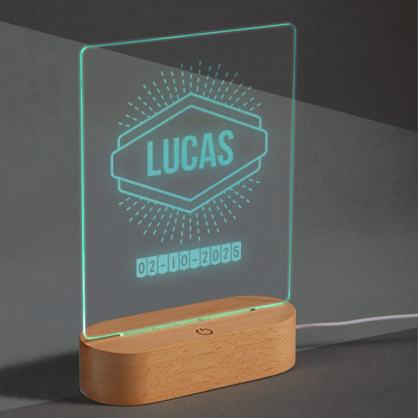 Personlig LED-lampa – Namn Personlig LED-lampa – Namn