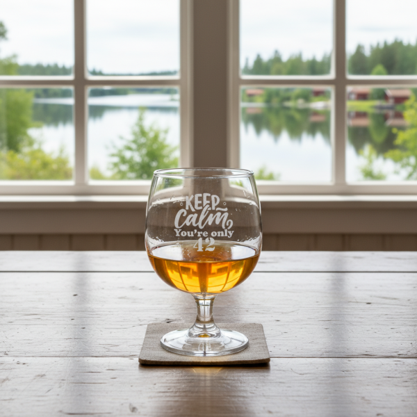 Personligt likörglas födelsedag Personligt likörglas födelsedag