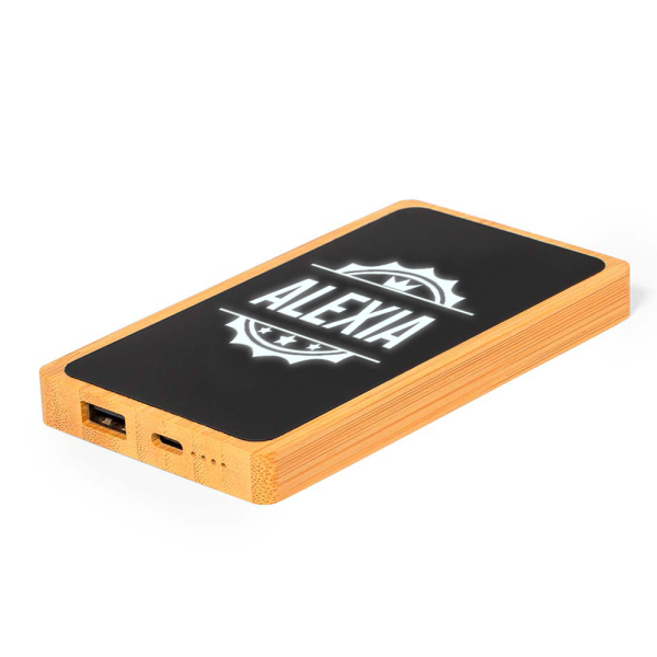 5000 mAh lysande anpassad powerbank 5000 mAh lysande anpassad powerbank