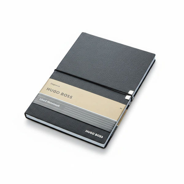 Presentset från Hugo Boss med anteckningsbok och kulspetspenna Presentset från Hugo Boss med anteckningsbok och kulspetspenna