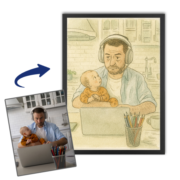 Karikatyr i New York-seriestil från ett foto Karikatyr i New York-seriestil från ett foto