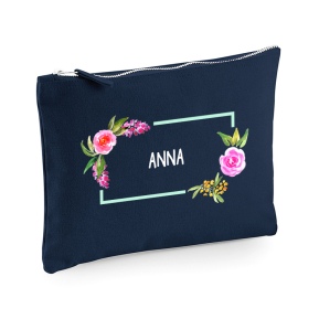 Tryckt påse med akvarellblommor Tryckt påse med akvarellblommor