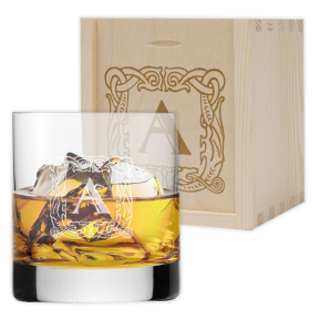 Whiskyglas graverat med initial Whiskyglas graverat med initial