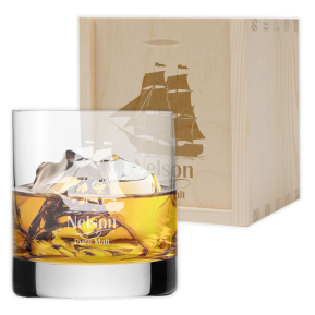 Graverat whiskyglas Höga Havet Graverat whiskyglas Höga Havet