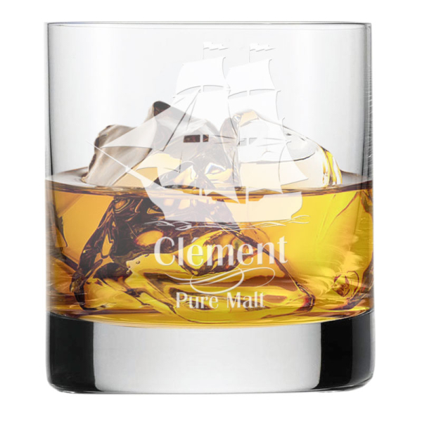 Graverat whiskyglas Höga Havet Graverat whiskyglas Höga Havet