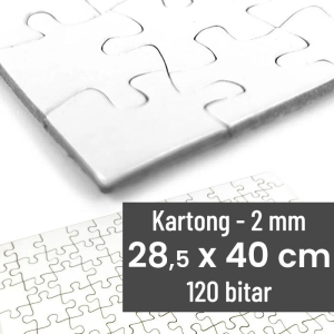 Stort pussel i kartong | 28,5 x 40 cm | 120 bitar