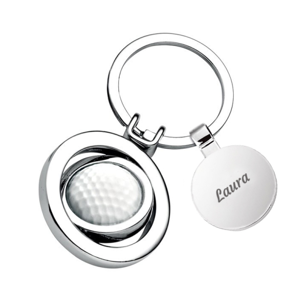Anpassad nyckelring med golfboll