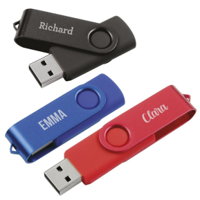 32 GB f�rgad anpassad USB-sticka med namn