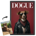 DOGUE-tidningsförsida baserad på ett foto DOGUE-tidningsförsida baserad på ett foto