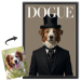 DOGUE-tidningsförsida baserad på ett foto DOGUE-tidningsförsida baserad på ett foto