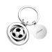 Graverad nyckelring i fotbollsform Graverad nyckelring i fotbollsform