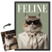 FELINE-tidningsförsida baserad på ett foto FELINE-tidningsförsida baserad på ett foto