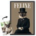 FELINE-tidningsförsida baserad på ett foto FELINE-tidningsförsida baserad på ett foto