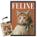 FELINE-tidningsförsida baserad på ett foto FELINE-tidningsförsida baserad på ett foto