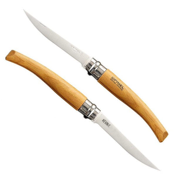 Graverad Opinel nr 10-smal kniv
