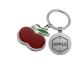 Personlig nyckelring med röd äpple Personlig nyckelring med röd äpple