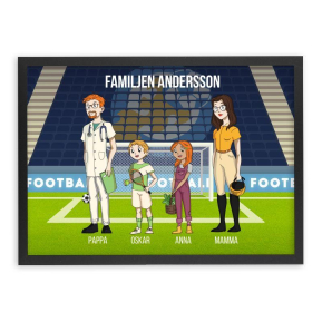 Personlig poster Manga Family