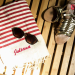 Personlig traditionell fouta med ränder Personlig traditionell fouta med ränder