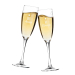 Personliga champagneglas för ett par Personliga champagneglas för ett par