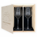Personligt presentset med 2 vinglas “Cheers” Personligt presentset med 2 vinglas “Cheers”