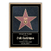 Personligt Walk of Fame-certifikat med ram Personligt Walk of Fame-certifikat med ram