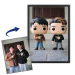 Porträtt av en stiliserad vinylfigur baserad på ett foto Porträtt av en stiliserad vinylfigur baserad på ett foto