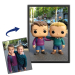 Porträtt av en stiliserad vinylfigur baserad på ett foto Porträtt av en stiliserad vinylfigur baserad på ett foto