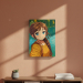 Porträtt i manga-stil baserat på ett foto Porträtt i manga-stil baserat på ett foto