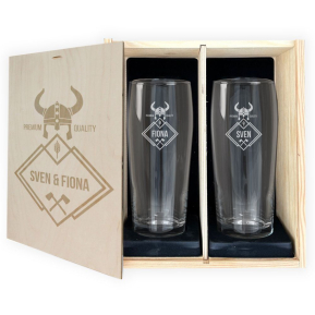 Presentset med 2 personliga vikinga�lglas