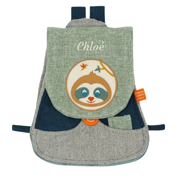 Personlig ryggs&auml;ck med sloth-design