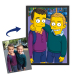 Karikatyr i gul tecknad stil från ett foto Karikatyr i gul tecknad stil från ett foto